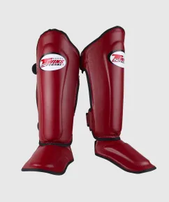 Protège-tibias TWINS BORDEAUX - Protection Premium