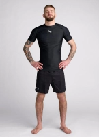 Rashguard Manches Courtes Noir d'IPPONGEAR UBMA