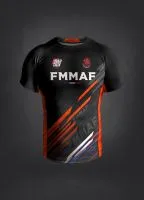 Rashguard Officiel FMMAF Bar Tack 'Drift' - Grade Orange